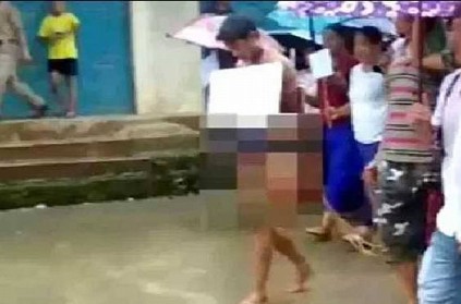 Alleged rapist stripped naked, paraded by public
