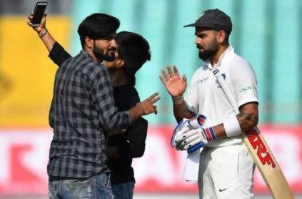 What? Fans run into ground and take selfies with Virat Kohli