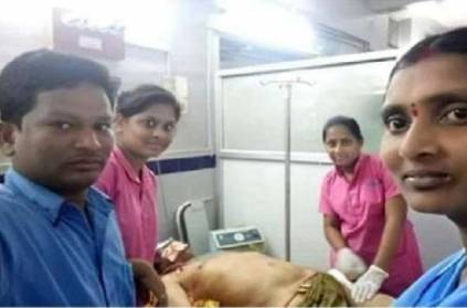 Hospital staff sacked for takes selfie with nandamuri harikrishna body
