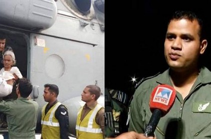 Kerala man flags down naval helicopter takes a selfie and says bye