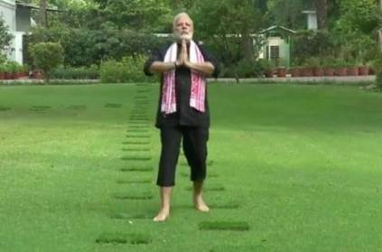 PM Modi Shares His Fitness Challenge Video Nominates HD Kumaraswamy