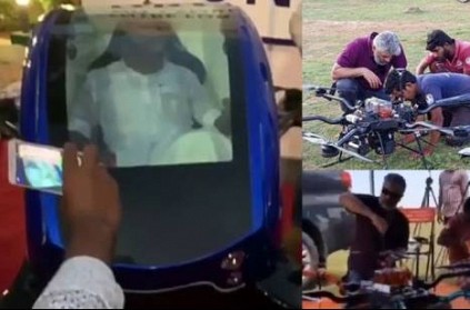 TN Minister travels in the Air Taxi Created by Ajith\'s Dhaksha Team