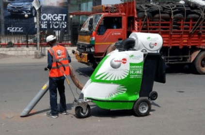 Vacuum Cleaner Worth Rs 20 Lakh Deployed On The Streets Of Chennai