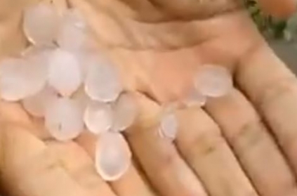 TN: Hailstones rain in this region