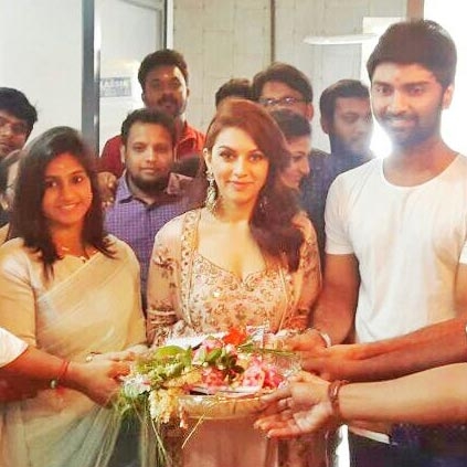 Atharvaa's next film with Sam Anton kickstarts with a formal pooja