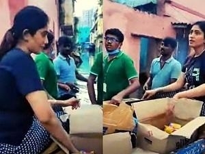 Bigg Boss fame Julie gets down into the Chennai flood water - wins hearts! VIDEO