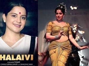 With 1 day to go for Thalaivi Trailer release, Kangana shares her drastic transformation story with 3 surprising stills!