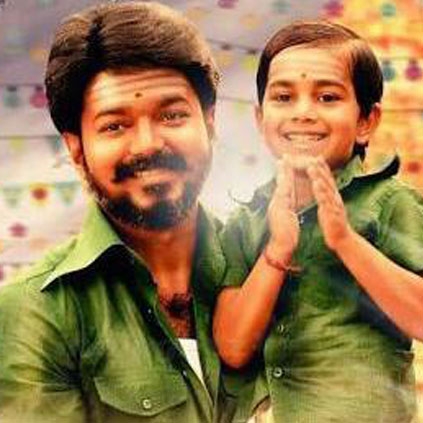 Mersal's kid Aakshath spotted at Rohini Cinemas on Mersal 50th day