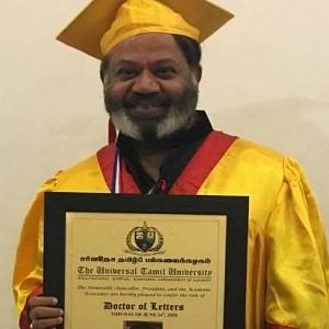 P Vasu is awarded a doctorate from Universal Tamil University