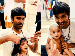 PICTURES: Dhanush gives haircut to his nephew at Tirumala Temple with Selvaraghavan