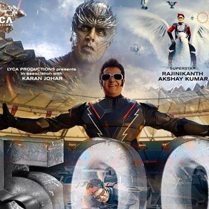 Rajinikanth's 2 Point 0 officially collects 500 crores at the worldwide box office