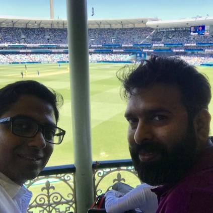 Santhosh Narayanan shares picture after watching Petta and before watching Viswasam