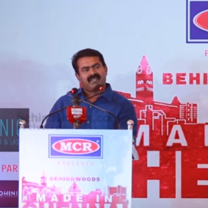 Seeman talks about Chennai and cleanliness