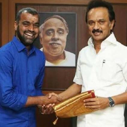 Thadi Balaji meets DMK Chief MK Stalin