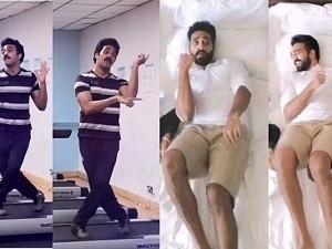 Actor Ashwin nails it again after treadmill dance - it's Bed dance this time!
